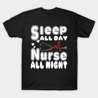 night shift nurse  funny nurse T-Shirt